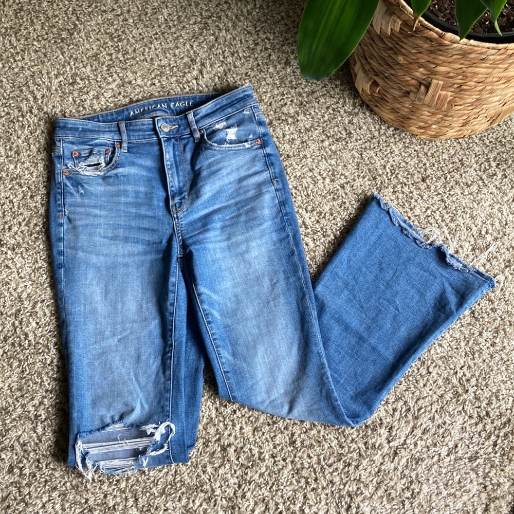 American Eagle super high-rise flare
